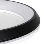 GloboStar® MELINA 61040 Πλαφονιέρα Οροφής Κύκλος LED CCT 55W 6376lm 120° AC 220-240V - Εναλλαγή Φωτισμού μέσω Τηλεχειριστηρίου All In One Ψυχρό Λευκό 6000k+Φυσικό Λευκό 4500k+Θερμό Λευκό 2700k Dimmable Φ48cm - Μαύρο - 3 Years Warranty - Image 7