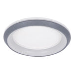 GloboStar® MELINA 61042 Πλαφονιέρα Οροφής Κύκλος LED CCT 55W 6376lm 120° AC 220-240V - Εναλλαγή Φωτισμού μέσω Τηλεχειριστηρίου All In One Ψυχρό Λευκό 6000k+Φυσικό Λευκό 4500k+Θερμό Λευκό 2700k Dimmable Φ48cm - Ανθρακί - 3 Years Warranty - Image 2