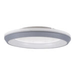 GloboStar® MELINA 61042 Πλαφονιέρα Οροφής Κύκλος LED CCT 55W 6376lm 120° AC 220-240V - Εναλλαγή Φωτισμού μέσω Τηλεχειριστηρίου All In One Ψυχρό Λευκό 6000k+Φυσικό Λευκό 4500k+Θερμό Λευκό 2700k Dimmable Φ48cm - Ανθρακί - 3 Years Warranty - Image 3