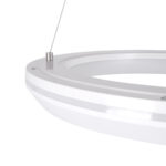 GloboStar® MELINA 61044 Κρεμαστή Πλαφονιέρα Οροφής Κύκλος LED CCT 55W 6376lm 120° AC 220-240V - Εναλλαγή Φωτισμού μέσω Τηλεχειριστηρίου All In One Ψυχρό Λευκό 6000k+Φυσικό Λευκό 4500k+Θερμό Λευκό 2700k Dimmable Φ48cm - Λευκό - 3 Years Warranty - Image 6