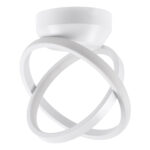 GloboStar® AMELIA 61053 Φωτιστικό Οροφής Design LED CCT 20W 2400lm 300° AC 220-240V - Εναλλαγή Φωτισμού μέσω Διακόπτη On/Off All In One Ψυχρό 6000k+Φυσικό 4500k+Θερμό 2700k Μ24.5 x Π16 x Υ25cm - Λευκό - Image 3
