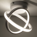 GloboStar® AMELIA 61053 Φωτιστικό Οροφής Design LED CCT 20W 2400lm 300° AC 220-240V - Εναλλαγή Φωτισμού μέσω Διακόπτη On/Off All In One Ψυχρό 6000k+Φυσικό 4500k+Θερμό 2700k Μ24.5 x Π16 x Υ25cm - Λευκό - Image 6