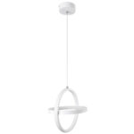 GloboStar® ALICE 61056 Κρεμαστό Φωτιστικό Οροφής Design LED CCT 20W 2400lm 300° AC 220-240V - Εναλλαγή Φωτισμού μέσω Διακόπτη On/Off All In One Ψυχρό 6000k+Φυσικό 4500k+Θερμό 2700k Μ25 x Π22 x Υ25cm - Λευκό - Image 5