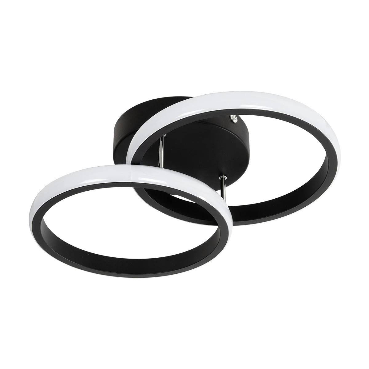 GloboStar® CORA 61058 Φωτιστικό Οροφής Design LED CCT 18W 2160lm 300° AC 220-240V - Εναλλαγή Φωτισμού μέσω Διακόπτη On/Off All In One Ψυχρό 6000k+Φυσικό 4500k+Θερμό 2700k Μ36 x Π20.5 x Υ7cm - Μαύρο - Image 3