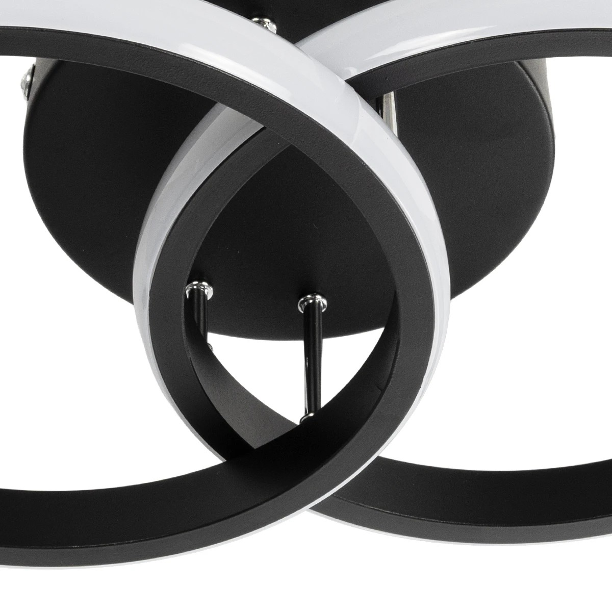 GloboStar® CORA 61058 Φωτιστικό Οροφής Design LED CCT 18W 2160lm 300° AC 220-240V - Εναλλαγή Φωτισμού μέσω Διακόπτη On/Off All In One Ψυχρό 6000k+Φυσικό 4500k+Θερμό 2700k Μ36 x Π20.5 x Υ7cm - Μαύρο - Image 5