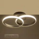 GloboStar® CORA 61058 Φωτιστικό Οροφής Design LED CCT 18W 2160lm 300° AC 220-240V - Εναλλαγή Φωτισμού μέσω Διακόπτη On/Off All In One Ψυχρό 6000k+Φυσικό 4500k+Θερμό 2700k Μ36 x Π20.5 x Υ7cm - Μαύρο - Image 7