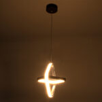 GloboStar® ROSE 61064 Κρεμαστό Φωτιστικό Οροφής Design LED CCT 22W 2640lm 300° AC 220-240V - Εναλλαγή Φωτισμού μέσω Διακόπτη On/Off All In One Ψυχρό 6000k+Φυσικό 4500k+Θερμό 2700k Μ24 x Π22 x Υ24cm - Μαύρο - Image 8