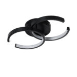 GloboStar® EVA 61067 Φωτιστικό Οροφής Design LED CCT 16W 1920lm 300° AC 220-240V - Εναλλαγή Φωτισμού μέσω Διακόπτη On/Off All In One Ψυχρό 6000k+Φυσικό 4500k+Θερμό 2700k Μ33 x Π21 x Υ7cm - Μαύρο - Image 3