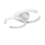 GloboStar® EVA 61068 Φωτιστικό Οροφής Design LED CCT 16W 1920lm 300° AC 220-240V - Εναλλαγή Φωτισμού μέσω Διακόπτη On/Off All In One Ψυχρό 6000k+Φυσικό 4500k+Θερμό 2700k Μ33 x Π21 x Υ7cm - Λευκό - Image 3