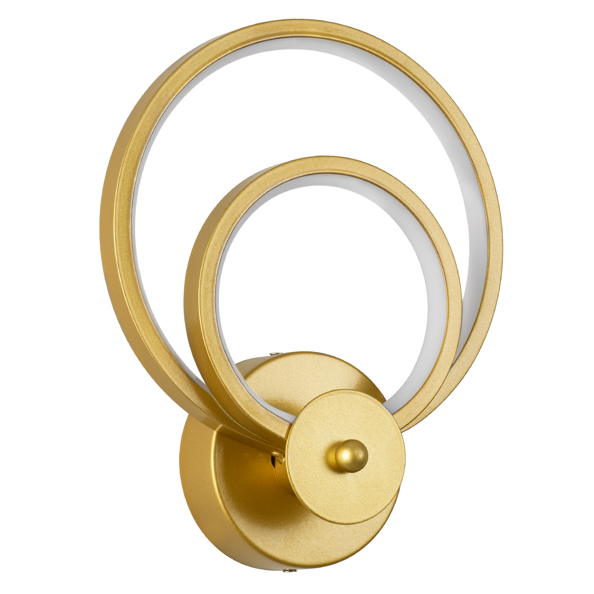 GloboStar® FREDDIE 61078 Φωτιστικό Τοίχου - Απλίκα Design LED CCT 15W 1800lm 300° AC 220-240V - Εναλλαγή Φωτισμού μέσω Διακόπτη On/Off All In One Ψυχρό 6000k+Φυσικό 4500k+Θερμό 2700k Μ20 x Π7.5 x Υ25cm - Χρυσό Βούρτσας - Image 2