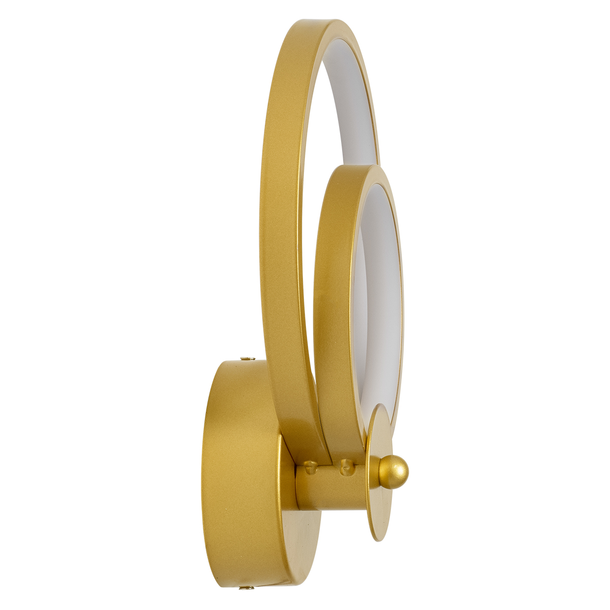 GloboStar® FREDDIE 61078 Φωτιστικό Τοίχου - Απλίκα Design LED CCT 15W 1800lm 300° AC 220-240V - Εναλλαγή Φωτισμού μέσω Διακόπτη On/Off All In One Ψυχρό 6000k+Φυσικό 4500k+Θερμό 2700k Μ20 x Π7.5 x Υ25cm - Χρυσό Βούρτσας - Image 4