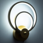 GloboStar® FREDDIE 61078 Φωτιστικό Τοίχου - Απλίκα Design LED CCT 15W 1800lm 300° AC 220-240V - Εναλλαγή Φωτισμού μέσω Διακόπτη On/Off All In One Ψυχρό 6000k+Φυσικό 4500k+Θερμό 2700k Μ20 x Π7.5 x Υ25cm - Χρυσό Βούρτσας - Image 8
