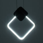 GloboStar® MARY 61082 Κρεμαστό Φωτιστικό Οροφής Design LED CCT 12W 1440lm 300° AC 220-240V - Εναλλαγή Φωτισμού μέσω Διακόπτη On/Off All In One Ψυχρό 6000k+Φυσικό 4500k+Θερμό 2700k Μ20 x Π2.3 x Υ28.5cm - Μαύρο - Image 10