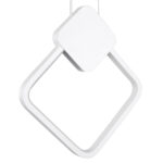 GloboStar® MARY 61083 Κρεμαστό Φωτιστικό Οροφής Design LED CCT 12W 1440lm 300° AC 220-240V - Εναλλαγή Φωτισμού μέσω Διακόπτη On/Off All In One Ψυχρό 6000k+Φυσικό 4500k+Θερμό 2700k Μ20 x Π2.3 x Υ28.5cm - Λευκό - Image 2