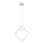 GloboStar® MARY 61083 Κρεμαστό Φωτιστικό Οροφής Design LED CCT 12W 1440lm 300° AC 220-240V - Εναλλαγή Φωτισμού μέσω Διακόπτη On/Off All In One Ψυχρό 6000k+Φυσικό 4500k+Θερμό 2700k Μ20 x Π2.3 x Υ28.5cm - Λευκό - Image 4