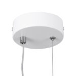 GloboStar® ILDI 61089 Κρεμαστό Φωτιστικό Οροφής Design LED CCT 12W 1440lm 300° AC 220-240V - Εναλλαγή Φωτισμού μέσω Διακόπτη On/Off All In One Ψυχρό 6000k+Φυσικό 4500k+Θερμό 2700k Μ10 x Π2.3 x Υ38cm - Λευκό - Image 6