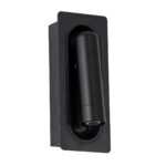 GloboStar® MANHATTAN 61097 Μοντέρνο Χωνευτό Φωτιστικό Τοίχου - Απλίκα Ξενοδοχείου Bed Side LED 3W 405lm 36° AC 220-240V - Reading Light - Μ7 x Π7 x Υ17cm - Φυσικό Λευκό 4500K - Μαύρο - Image 2