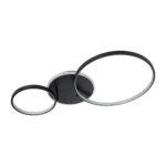 GloboStar® NEMESIS 61105 Φωτιστικό Οροφής Δαχτυλίδι-Κύκλος LED CCT 67W 7573lm 360° AC 220-240V - Εναλλαγή Φωτισμού μέσω Τηλεχειριστηρίου All In One Ψυχρό 6000k+Φυσικό 4500k+Θερμό 2700k Dimmable Φ25+45cm+BackLight - Μαύρο - 3 Years Warranty - Image 9