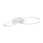 GloboStar® NEMESIS 61106 Φωτιστικό Οροφής Δαχτυλίδι-Κύκλος LED CCT 67W 7573lm 360° AC 220-240V - Εναλλαγή Φωτισμού μέσω Τηλεχειριστηρίου All In One Ψυχρό 6000k+Φυσικό 4500k+Θερμό 2700k Dimmable Φ25+45cm+BackLight - Λευκό - 3 Years Warranty - Image 5