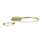 GLOBOSTAR® NEMESIS 61107 Μοντέρνο Φωτιστικό Οροφής LED 67W 7573lm 360° AC 220-240V IP20 Ρυθμιζόμενο Λευκό CCT με Χειριστήριο από 2700K έως 6000K Dimmable - Lumileds SMD Chip - Χρυσό Βούρτσας - Μ84 x Π45 x Υ13cm - 3 Χρόνια Εγγύηση - Image 4