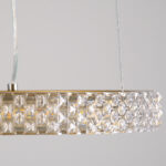 GloboStar® DIAMOND 61127 Κρεμαστό Φωτιστικό Δαχτυλίδι-Κύκλος LED CCT 20W 2356lm 360° AC 220-240V - Εναλλαγή Φωτισμού μέσω Τηλεχειριστηρίου All In One Ψυχρό 6000k+Φυσικό 4500k+Θερμό 2700k Dimmable Φ25cm - Χρυσό Βούρτσας - 3 Years Warranty - Image 5