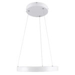 GloboStar® NEMESIS 61156 Κρεμαστό Φωτιστικό Δαχτυλίδι-Κύκλος LED CCT 30W 3513lm 360° AC 220-240V - Εναλλαγή Φωτισμού μέσω Τηλεχειριστηρίου All In One Ψυχρό 6000k+Φυσικό 4500k+Θερμό 2700k Dimmable Φ40cm - Λευκό - 3 Years Warranty - Image 3
