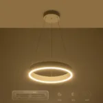 GLOBOSTAR® VENOM 61174 Μοντέρνο Κρεμαστό Φωτιστικό Οροφής LED 30W 3513lm 120° AC 220-240V IP20 Ρυθμιζόμενο Λευκό CCT με Χειριστήριο από 2700K έως 6000K Dimmable - Lumileds SMD Chip - Λευκό Ματ - Μ40 x Π40 x Υ6.5cm - 3 Χρόνια Εγγύηση - Image 11