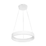 GLOBOSTAR® VENOM 61174 Μοντέρνο Κρεμαστό Φωτιστικό Οροφής LED 30W 3513lm 120° AC 220-240V IP20 Ρυθμιζόμενο Λευκό CCT με Χειριστήριο από 2700K έως 6000K Dimmable - Lumileds SMD Chip - Λευκό Ματ - Μ40 x Π40 x Υ6.5cm - 3 Χρόνια Εγγύηση - Image 2