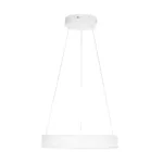 GLOBOSTAR® VENOM 61174 Μοντέρνο Κρεμαστό Φωτιστικό Οροφής LED 30W 3513lm 120° AC 220-240V IP20 Ρυθμιζόμενο Λευκό CCT με Χειριστήριο από 2700K έως 6000K Dimmable - Lumileds SMD Chip - Λευκό Ματ - Μ40 x Π40 x Υ6.5cm - 3 Χρόνια Εγγύηση - Image 3
