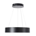 GloboStar® BURTON 61200-P Κρεμαστή Πλαφονιέρα Οροφής LED CCT 67W 7370lm 120° AC 220-240V - Εναλλαγή Φωτισμού μέσω Τηλεχειριστηρίου All In One Ψυχρό 6000k+Φυσικό 4500k+Θερμό 2700k Dimmable Φ40cm - Μαύρο - 3 Years Warranty - Image 2