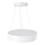 GloboStar® BURTON 61201-P Κρεμαστή Πλαφονιέρα Οροφής LED CCT 67W 7370lm 120° AC 220-240V - Εναλλαγή Φωτισμού μέσω Τηλεχειριστηρίου All In One Ψυχρό 6000k+Φυσικό 4500k+Θερμό 2700k Dimmable Φ40cm - Λευκό - 3 Years Warranty - Image 3