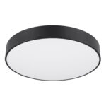 GloboStar® BURTON 61202-S Πλαφονιέρα Οροφής LED CCT 75W 8625lm 120° AC 220-240V - Εναλλαγή Φωτισμού μέσω Τηλεχειριστηρίου All In One Ψυχρό 6000k+Φυσικό 4500k+Θερμό 2700k Dimmable Φ60cm - Μαύρο - 3 Years Warranty - Image 2