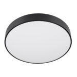 GloboStar® BURTON 61202-S Πλαφονιέρα Οροφής LED CCT 75W 8625lm 120° AC 220-240V - Εναλλαγή Φωτισμού μέσω Τηλεχειριστηρίου All In One Ψυχρό 6000k+Φυσικό 4500k+Θερμό 2700k Dimmable Φ60cm - Μαύρο - 3 Years Warranty - Image 3