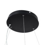 GloboStar® BURTON 61204-P Κρεμαστή Πλαφονιέρα Οροφής LED CCT 100W 11020lm 120° AC 220-240V - Εναλλαγή Φωτισμού μέσω Τηλεχειριστηρίου All In One Ψυχρό 6000k+Φυσικό 4500k+Θερμό 2700k Dimmable Φ80cm - Μαύρο - 3 Years Warranty - Image 11