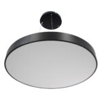 GloboStar® BURTON 61204-P Κρεμαστή Πλαφονιέρα Οροφής LED CCT 100W 11020lm 120° AC 220-240V - Εναλλαγή Φωτισμού μέσω Τηλεχειριστηρίου All In One Ψυχρό 6000k+Φυσικό 4500k+Θερμό 2700k Dimmable Φ80cm - Μαύρο - 3 Years Warranty - Image 4