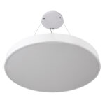 GloboStar® BURTON 61205-P Κρεμαστή Πλαφονιέρα Οροφής LED CCT 100W 11020lm 120° AC 220-240V - Εναλλαγή Φωτισμού μέσω Τηλεχειριστηρίου All In One Ψυχρό 6000k+Φυσικό 4500k+Θερμό 2700k Dimmable Φ80cm - Λευκό - 3 Years Warranty - Image 4