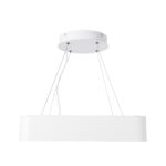GloboStar® KAMALA 61207-P Κρεμαστή Πλαφονιέρα Οροφής LED CCT 67W 7370lm 120° AC 220-240V - Εναλλαγή Φωτισμού μέσω Τηλεχειριστηρίου All In One Ψυχρό 6000k+Φυσικό 4500k+Θερμό 2700k Dimmable Μ40 x Π40 x Υ8cm - Λευκό - 3 Years Warranty - Image 4