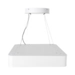 GloboStar® KAMALA 61207-P Κρεμαστή Πλαφονιέρα Οροφής LED CCT 67W 7370lm 120° AC 220-240V - Εναλλαγή Φωτισμού μέσω Τηλεχειριστηρίου All In One Ψυχρό 6000k+Φυσικό 4500k+Θερμό 2700k Dimmable Μ40 x Π40 x Υ8cm - Λευκό - 3 Years Warranty - Image 5