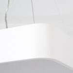GloboStar® KAMALA 61207-P Κρεμαστή Πλαφονιέρα Οροφής LED CCT 67W 7370lm 120° AC 220-240V - Εναλλαγή Φωτισμού μέσω Τηλεχειριστηρίου All In One Ψυχρό 6000k+Φυσικό 4500k+Θερμό 2700k Dimmable Μ40 x Π40 x Υ8cm - Λευκό - 3 Years Warranty - Image 6
