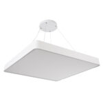 GloboStar® KAMALA 61211-S Πλαφονιέρα Οροφής LED CCT 100W 11020lm 120° AC 220-240V - Εναλλαγή Φωτισμού μέσω Τηλεχειριστηρίου All In One Ψυχρό 6000k+Φυσικό 4500k+Θερμό 2700k Dimmable Μ80 x Π80 x Υ8cm - Λευκό - 3 Years Warranty - Image 7