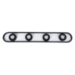 GloboStar® NESPO 61214 Φωτιστικό Οροφής Linear Design LED CCT με Κινούμενα Σποτ LED Spot Downlight 48W 5376lm 360° & 45° AC 220-240V - Εναλλαγή Φωτισμού μέσω Διακόπτη On/Off All In One Ψυχρό 6000k+Φυσικό 4500k+Θερμό 2700k Μ80 x Π13 x Υ6.5cm - Μαύρο - Image 4
