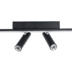 GLOBOSTAR® BARETTI 61226 Φωτιστικό Οροφής Linear Design LED CCT με Κινούμενα Σποτ LED Downlight 24W 2688lm 160° & 45° AC 220-240V IP20  - Εναλλαγή Φωτισμού μέσω Διακόπτη On/Off All In One Ψυχρό 6000k+Φυσικό 4500k+Θερμό 2700k - Μ80 x Π5.5 x Υ5 cm - Μαύρο - 3 Χρόνια Εγγύηση - Image 6