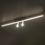 GLOBOSTAR® BARETTI 61226 Φωτιστικό Οροφής Linear Design LED CCT με Κινούμενα Σποτ LED Downlight 24W 2688lm 160° & 45° AC 220-240V IP20  - Εναλλαγή Φωτισμού μέσω Διακόπτη On/Off All In One Ψυχρό 6000k+Φυσικό 4500k+Θερμό 2700k - Μ80 x Π5.5 x Υ5 cm - Μαύρο - 3 Χρόνια Εγγύηση - Image 8