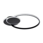 GloboStar® CIRCUO 61229 Φωτιστικό Οροφής Δαχτυλίδι-Κύκλος LED CCT 75W 8400lm 360° AC 220-240V - Εναλλαγή Φωτισμού μέσω Τηλεχειριστηρίου All In One Ψυχρό 6000k+Φυσικό 4500k+Θερμό 2700k Dimmable Μ53 x Π42.5 x Υ9cm - Μαύρο - 3 Years Warranty - Image 4