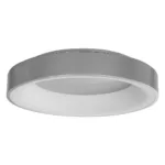 GloboStar® SALEM 61234 Πλαφονιέρα Οροφής Δαχτυλίδι-Κύκλος LED CCT 75W 8625lm 120° AC 220-240V - Εναλλαγή Φωτισμού μέσω Τηλεχειριστηρίου All In One Ψυχρό 6000k+Φυσικό 4500k+Θερμό 2700k Dimmable Φ45cm - Ασημί - 3 Years Warranty - Image 2