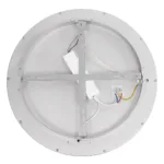 GloboStar® SALEM 61234 Πλαφονιέρα Οροφής Δαχτυλίδι-Κύκλος LED CCT 75W 8625lm 120° AC 220-240V - Εναλλαγή Φωτισμού μέσω Τηλεχειριστηρίου All In One Ψυχρό 6000k+Φυσικό 4500k+Θερμό 2700k Dimmable Φ45cm - Ασημί - 3 Years Warranty - Image 4