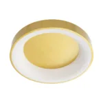 GloboStar® SALEM 61235 Πλαφονιέρα Οροφής Δαχτυλίδι-Κύκλος LED CCT 75W 8625lm 120° AC 220-240V - Εναλλαγή Φωτισμού μέσω Τηλεχειριστηρίου All In One Ψυχρό 6000k+Φυσικό 4500k+Θερμό 2700k Dimmable Φ45cm - Χρυσό Σαμπανιζέ - 3 Years Warranty - Image 3