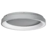 GloboStar® SALEM 61238 Πλαφονιέρα Οροφής Δαχτυλίδι-Κύκλος LED CCT 105W 12075lm 120° AC 220-240V - Εναλλαγή Φωτισμού μέσω Τηλεχειριστηρίου All In One Ψυχρό 6000k+Φυσικό 4500k+Θερμό 2700k Dimmable Φ60cm - Ασημί - 3 Years Warranty - Image 2