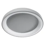 GloboStar® SALEM 61238 Πλαφονιέρα Οροφής Δαχτυλίδι-Κύκλος LED CCT 105W 12075lm 120° AC 220-240V - Εναλλαγή Φωτισμού μέσω Τηλεχειριστηρίου All In One Ψυχρό 6000k+Φυσικό 4500k+Θερμό 2700k Dimmable Φ60cm - Ασημί - 3 Years Warranty - Image 3