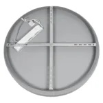 GloboStar® SALEM 61238 Πλαφονιέρα Οροφής Δαχτυλίδι-Κύκλος LED CCT 105W 12075lm 120° AC 220-240V - Εναλλαγή Φωτισμού μέσω Τηλεχειριστηρίου All In One Ψυχρό 6000k+Φυσικό 4500k+Θερμό 2700k Dimmable Φ60cm - Ασημί - 3 Years Warranty - Image 4